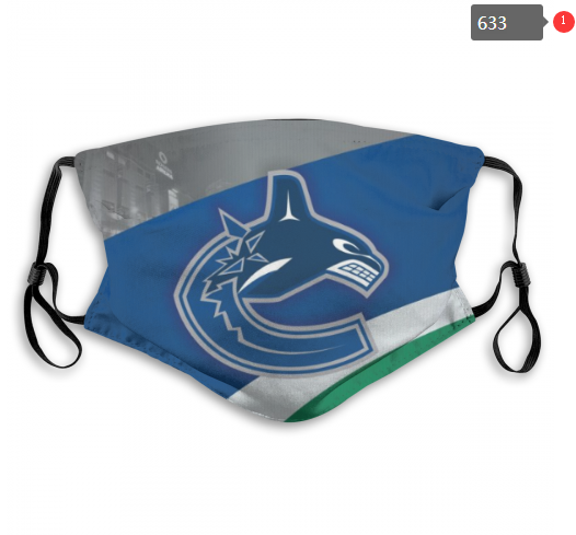 NHL Vancouver Canucks #7 Dust mask with filter->nhl dust mask->Sports Accessory